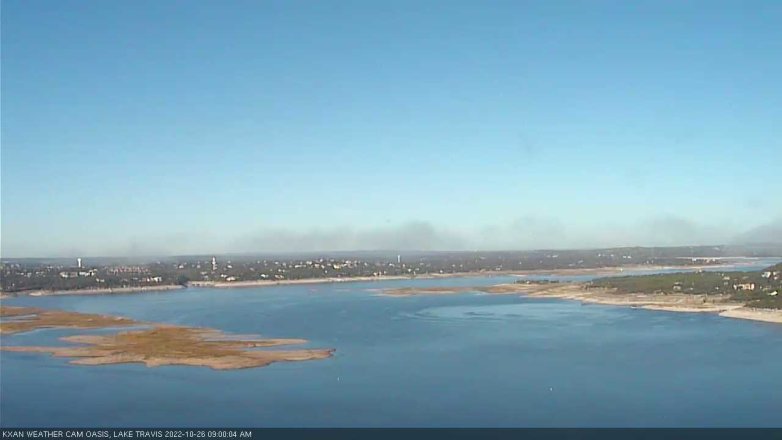 Lake Travis webcam, October 26, 2022 9:00 AM CT
