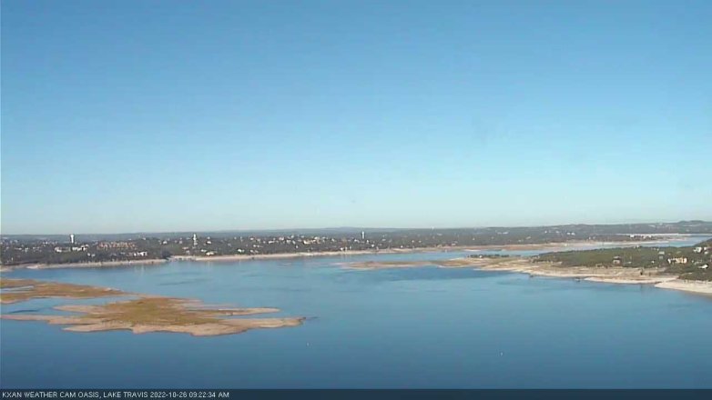 Lake Travis webcam, October 26, 2022 9:25 AM CT