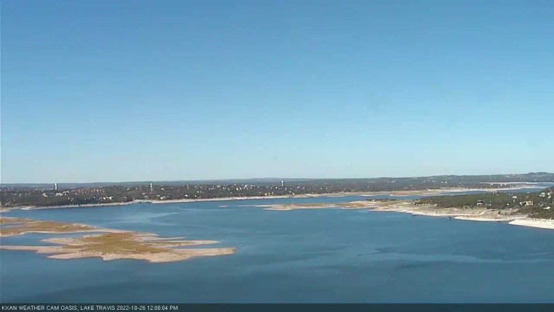 Lake Travis webcam, October 26, 2022 12:00 PM CT