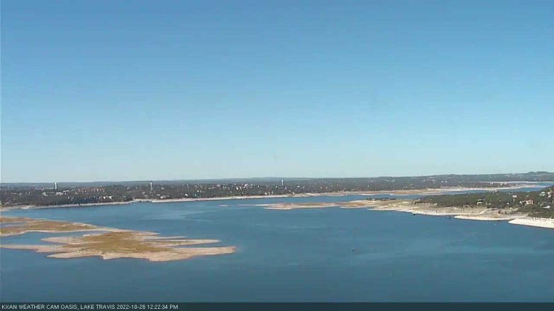 Lake Travis webcam, October 26, 2022 12:25 PM CT