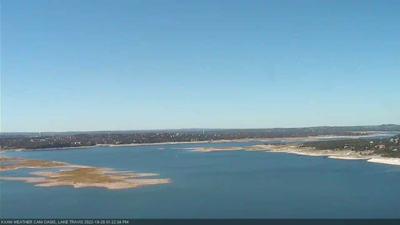 Lake Travis webcam, October 26, 2022 1:25 PM CT