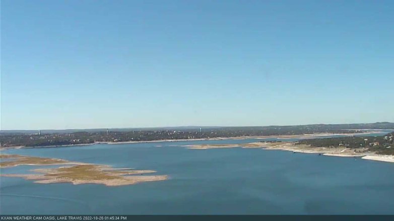Lake Travis webcam, October 26, 2022 1:45 PM CT