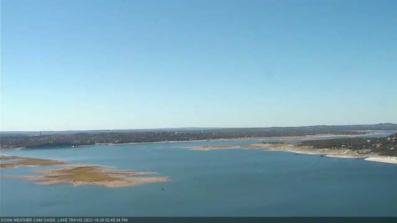 Lake Travis webcam, October 26, 2022 2:45 PM CT