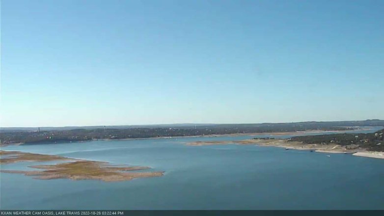 Lake Travis webcam, October 26, 2022 3:25 PM CT