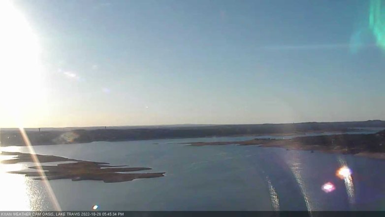 Lake Travis webcam, October 26, 2022 5:45 PM CT