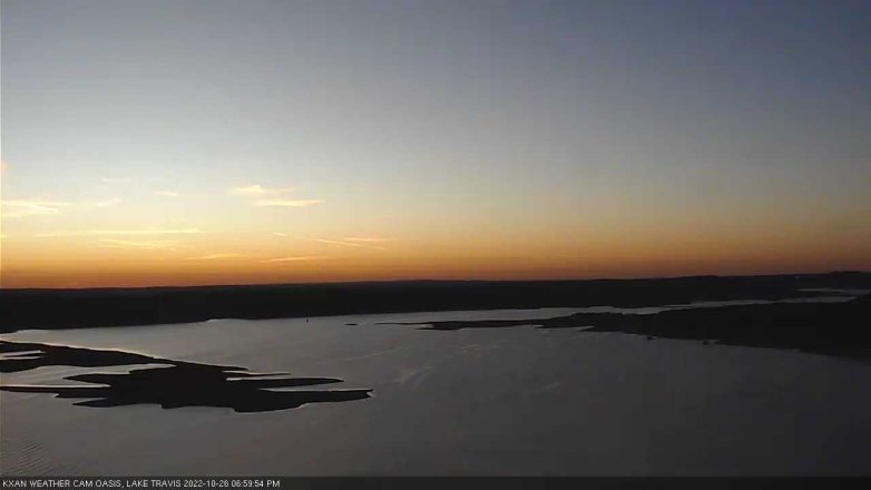Lake Travis webcam, October 26, 2022 7:00 PM CT