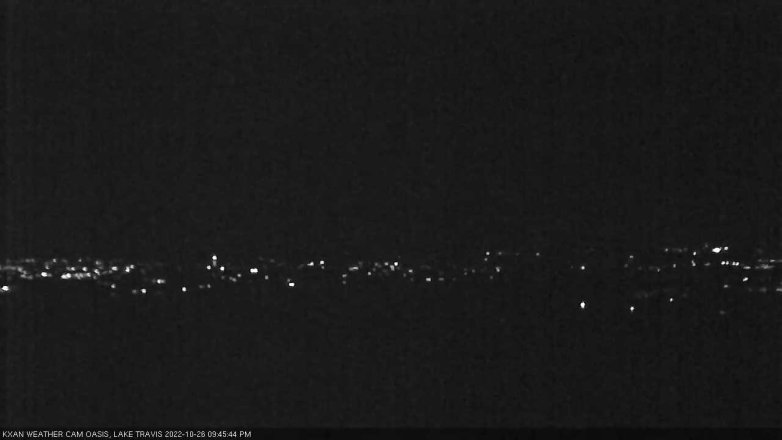 Lake Travis webcam, October 26, 2022 9:45 PM CT