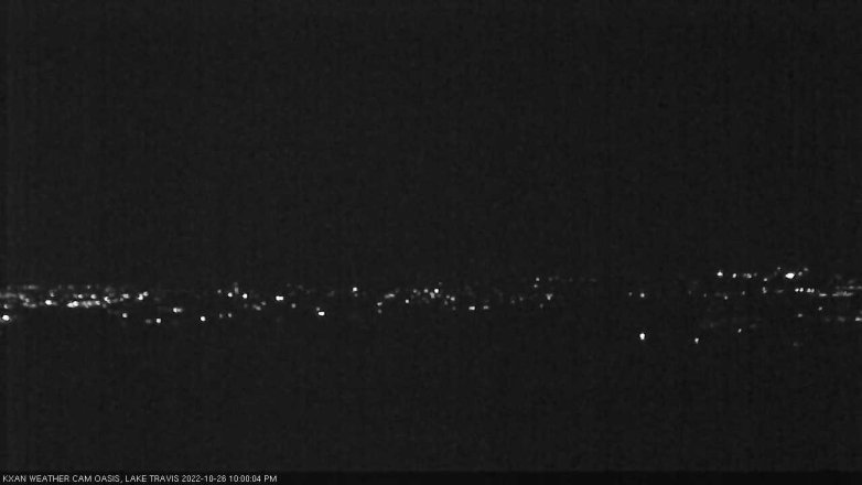Lake Travis webcam, October 26, 2022 10:00 PM CT