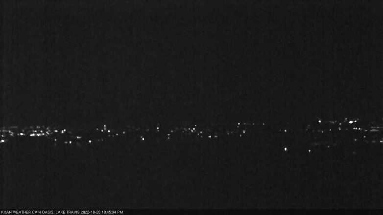 Lake Travis webcam, October 26, 2022 10:45 PM CT