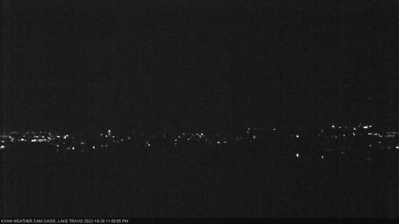 Lake Travis webcam, October 26, 2022 11:00 PM CT