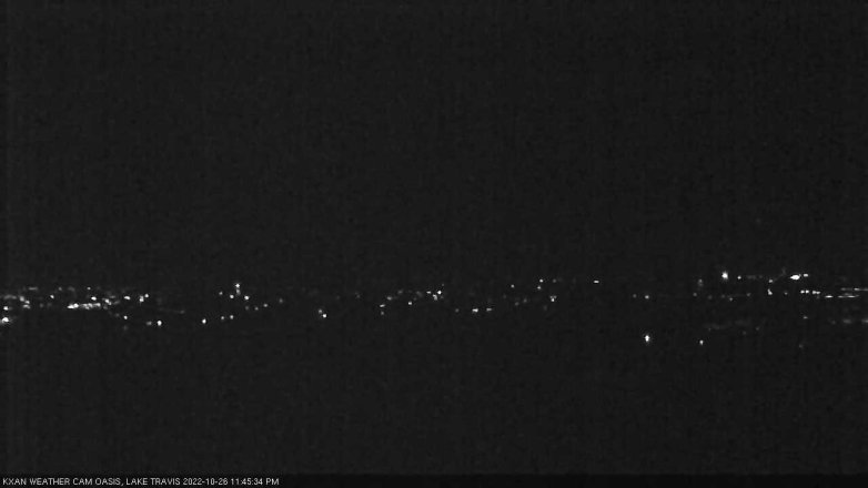 Lake Travis webcam, October 26, 2022 11:45 PM CT