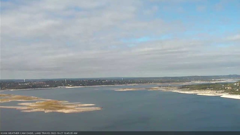 Lake Travis webcam, October 27, 2022 10:45 AM CT