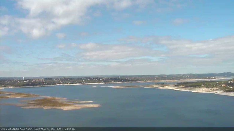 Lake Travis webcam, October 27, 2022 11:45 AM CT