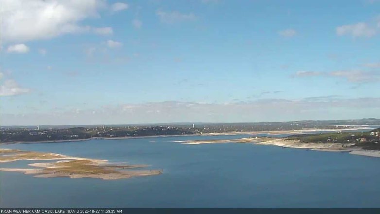 Lake Travis webcam, October 27, 2022 12:00 PM CT