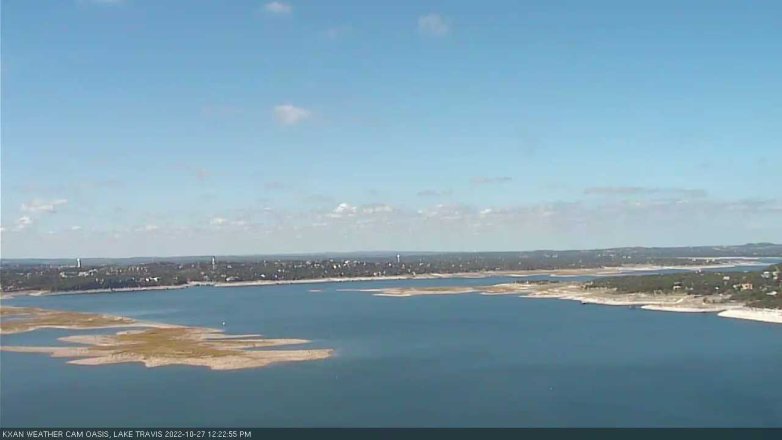 Lake Travis webcam, October 27, 2022 12:25 PM CT