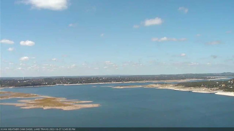Lake Travis webcam, October 27, 2022 12:45 PM CT
