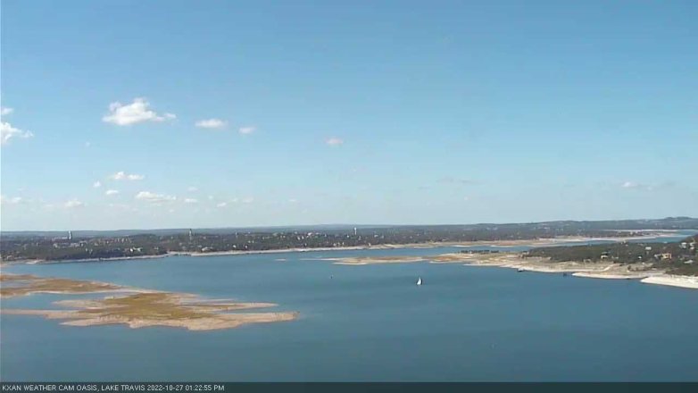 Lake Travis webcam, October 27, 2022 1:25 PM CT