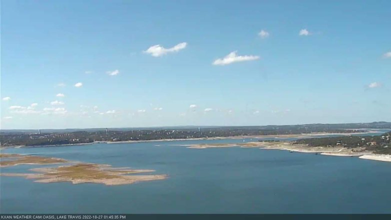 Lake Travis webcam, October 27, 2022 1:45 PM CT