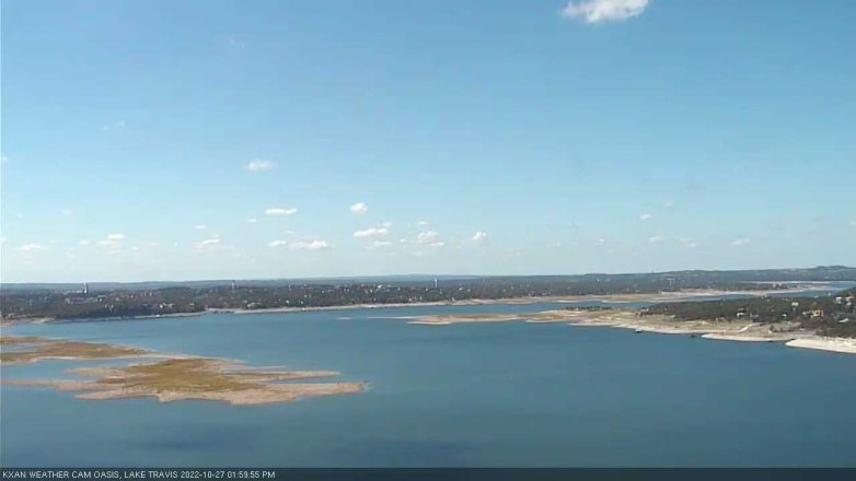 Lake Travis webcam, October 27, 2022 2:00 PM CT