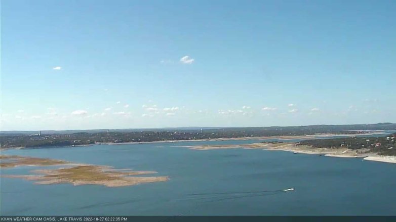 Lake Travis webcam, October 27, 2022 2:25 PM CT