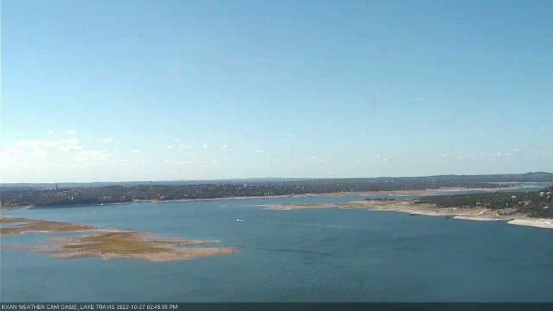 Lake Travis webcam, October 27, 2022 2:45 PM CT
