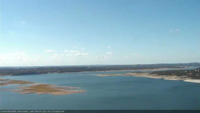 Lake Travis webcam, October 27, 2022 3:00 PM CT
