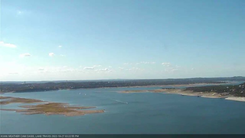 Lake Travis webcam, October 27, 2022 3:25 PM CT