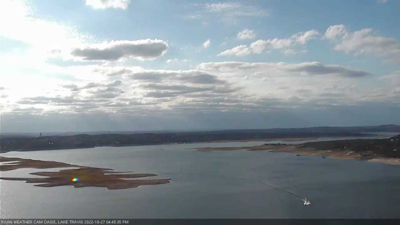 Lake Travis webcam, October 27, 2022 4:45 PM CT