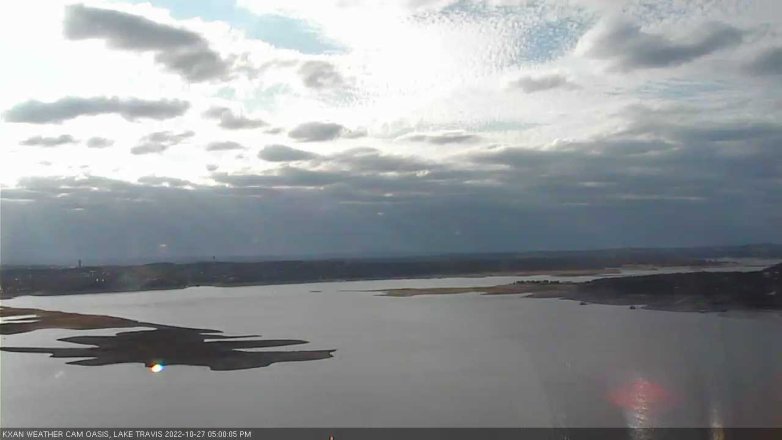 Lake Travis webcam, October 27, 2022 5:00 PM CT