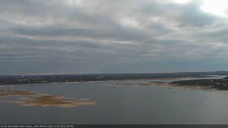 Lake Travis webcam, October 27, 2022 5:25 PM CT