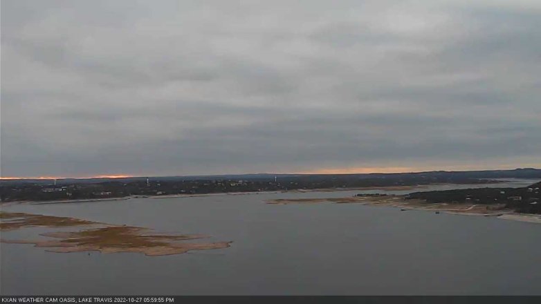 Lake Travis webcam, October 27, 2022 6:00 PM CT