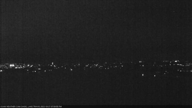 Lake Travis webcam, October 27, 2022 8:00 PM CT