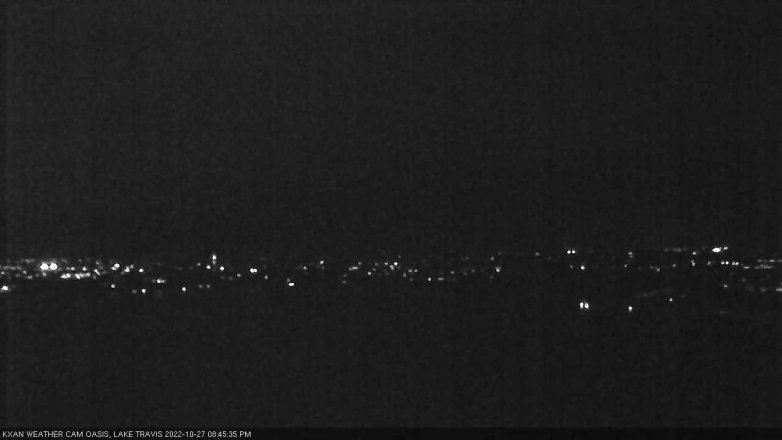 Lake Travis webcam, October 27, 2022 8:45 PM CT