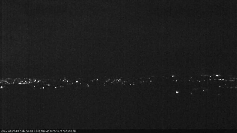 Lake Travis webcam, October 27, 2022 9:00 PM CT