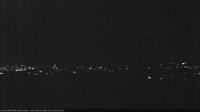 Lake Travis webcam, October 27, 2022 9:25 PM CT