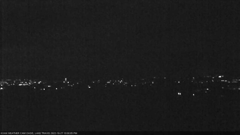 Lake Travis webcam, October 27, 2022 10:00 PM CT