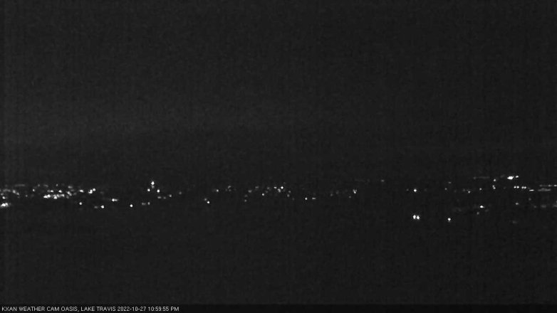 Lake Travis webcam, October 27, 2022 11:00 PM CT