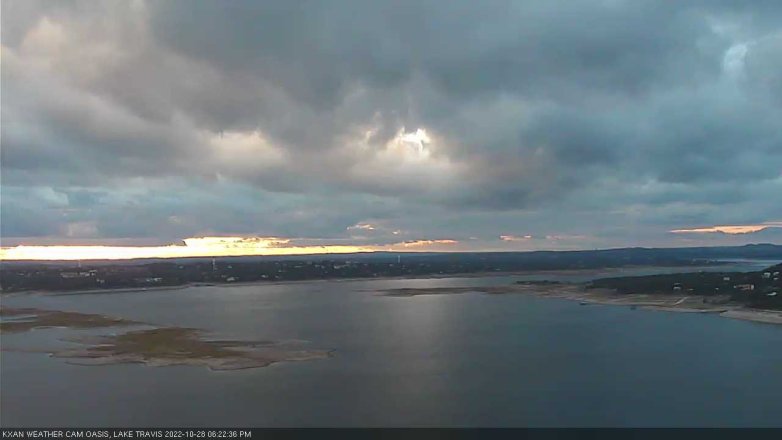 Lake Travis webcam, October 28, 2022 6:25 PM CT