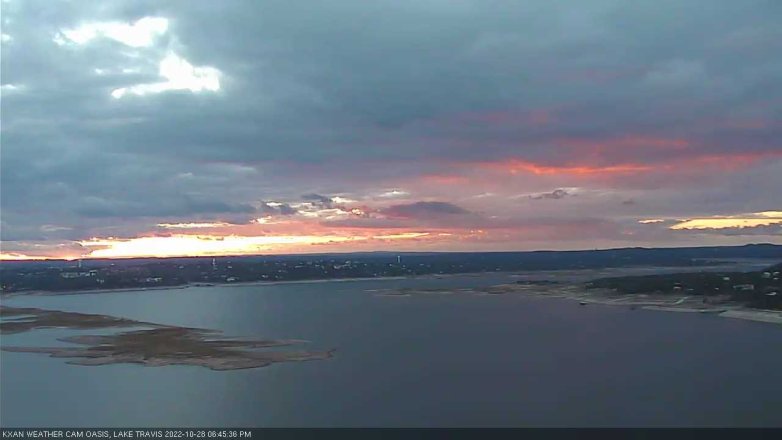 Lake Travis webcam, October 28, 2022 6:45 PM CT