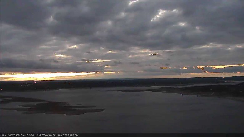 Lake Travis webcam, October 28, 2022 7:00 PM CT
