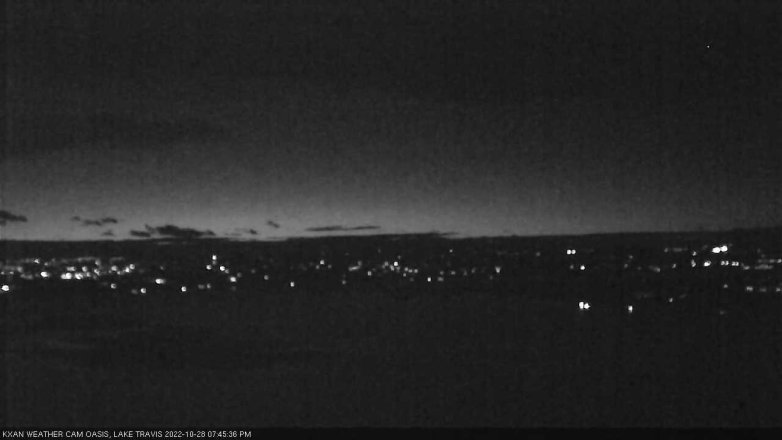 Lake Travis webcam, October 28, 2022 7:45 PM CT