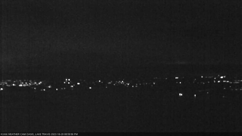 Lake Travis webcam, October 28, 2022 9:00 PM CT