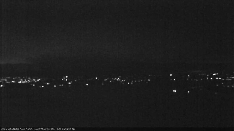 Lake Travis webcam, October 28, 2022 10:00 PM CT
