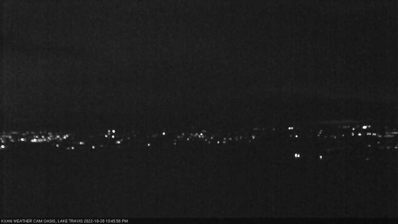 Lake Travis webcam, October 28, 2022 10:45 PM CT