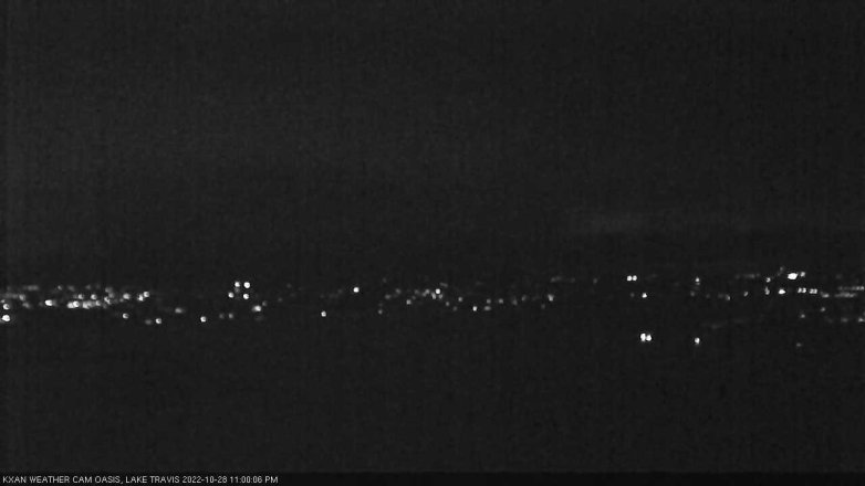 Lake Travis webcam, October 28, 2022 11:00 PM CT