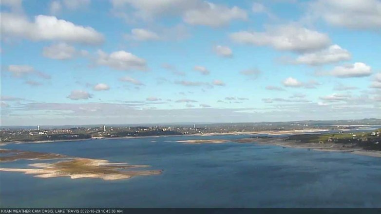 Lake Travis webcam, October 29, 2022 10:45 AM CT