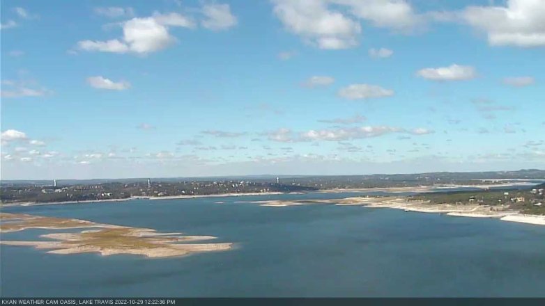 Lake Travis webcam, October 29, 2022 12:25 PM CT