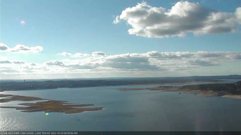 Lake Travis webcam, October 29, 2022 5:00 PM CT
