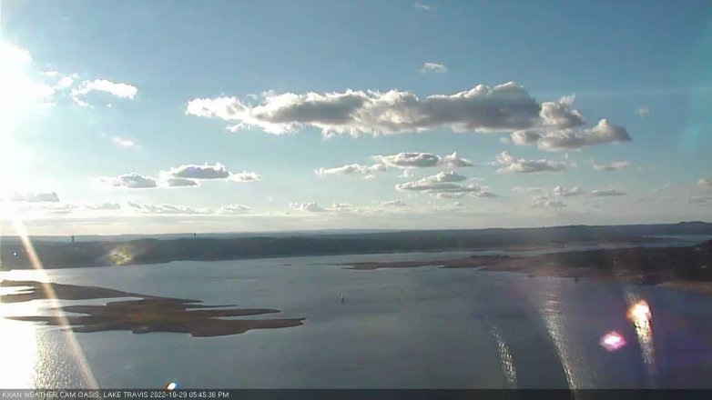 Lake Travis webcam, October 29, 2022 5:45 PM CT