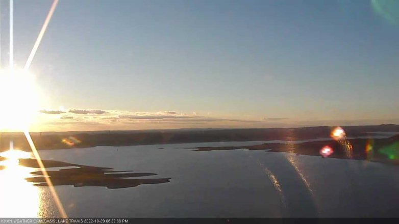 Lake Travis webcam, October 29, 2022 6:25 PM CT